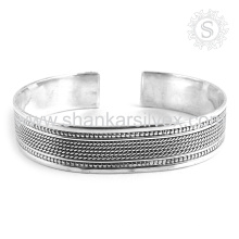 Perseverante bracelete de prata simples últimas ofertas atacado 925 jóias de prata esterlina jóias de prata artesanal